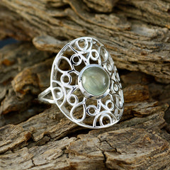 Teresa Filigree Light Green Solitaire Ring