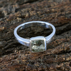 Zazlle Light Green Solitaire Ring - Elegant Gemstone Jewelry