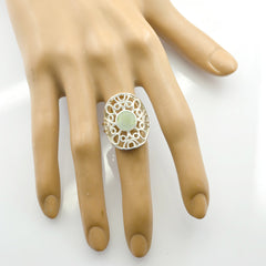 Teresa Filigree Light Green Solitaire Ring