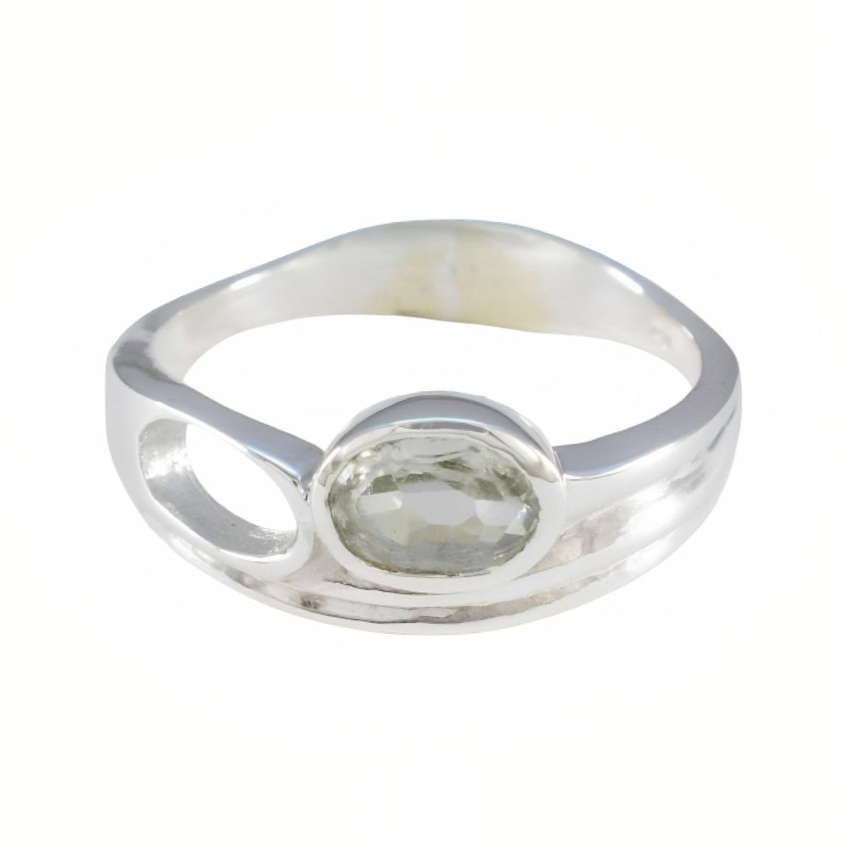 Ayaka Light Green Statement Jewelry Ring Green Amethyst Green