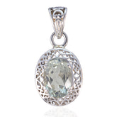 Sarah Light Green Statement Pendant for Trendy Style Green Amethyst Light Green Light Green