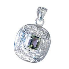 Camilla Light Green Vintage Pendant - Elegant Gemstone Jewelry