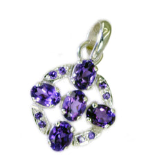 Saanvi Lightweight Fashion Pendant with Amethyst Stones