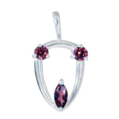 Lili Red Bubble Pendant - Stunning Gemstone Jewelry Garnet Red Red