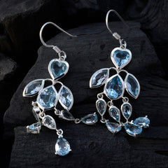 Lily Blue Dangle Earrings for Everyday Glamour