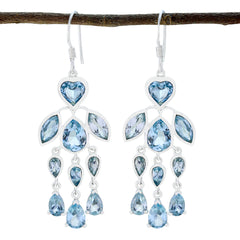 Lily Blue Dangle Earrings for Everyday Glamour