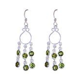 Lily Green Dangle Earrings for Vibrant Style Peridot Green Dangle