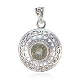 Lily Light Green Pendant - Stylish Silver Gemstone Jewelry Green Amethyst Light Green Light Green