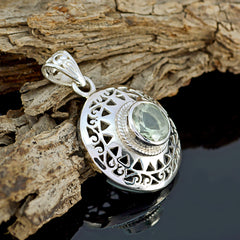 Lily Light Green Pendant - Stylish Silver Gemstone Jewelry
