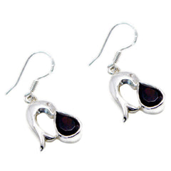 Lily Red Solitaire Earrings for Everyday Elegance