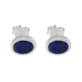 Ling Blue Stud Earrings for Everyday Glam Lapis Lazuli Blue Stud