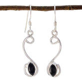 Lucia Black Dangle Earrings - Chic Everyday Jewelry Black Onyx Black Dangle