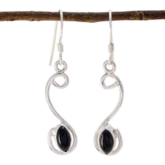 Lucia Black Dangle Earrings - Chic Everyday Jewelry Black Onyx Black Dangle