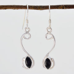 Lucia Black Dangle Earrings - Chic Everyday Jewelry