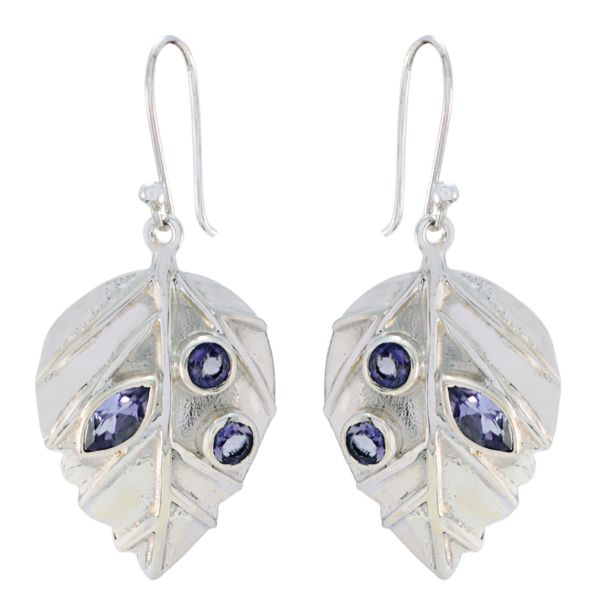 Lucia Blue Featherlight Earrings for Vibrant Style Iolite Blue Dangle