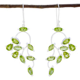 Lucia Green Dangle Earrings for a Chic Look Peridot Green Dangle