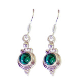 Lucia Green Drop Earrings for Everyday Glamour Malachite Green Dangle