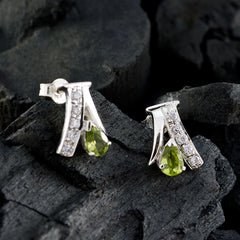 Lucia Green Stud Earrings for Glamorous Style