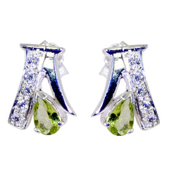 Lucia Green Stud Earrings for Glamorous Style