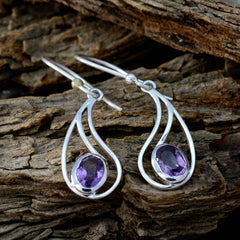 Lucy Purple Earrings for Party - Elegant Design