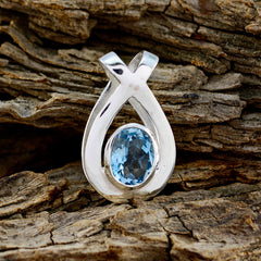 Luisa Blue Pendant - Elegant Gemstone Jewelry