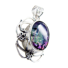 Luisa Multicolor Pendant - Vibrant Gemstone Jewelry