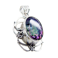 Luisa Multicolor Pendant - Vibrant Gemstone Jewelry Mystic Quartz multicolor Multicolor