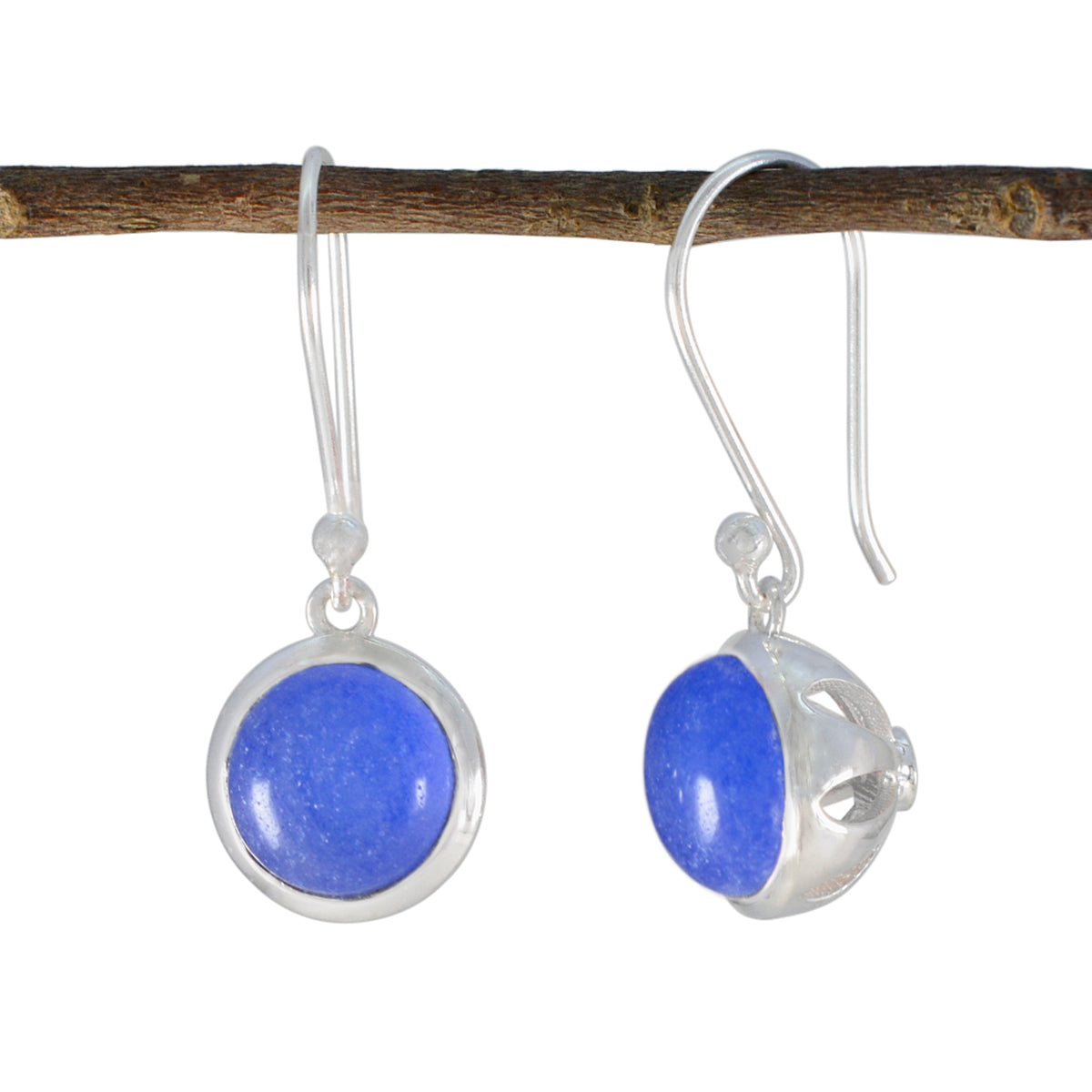 Luna Blue Dangle Earrings for Everyday Glam Indian Blue Sapphire Blue Dangle