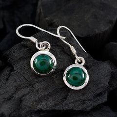 Luna Green Solitaire Earrings - Stylish Gemstone Jewelry