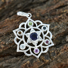 Luna Multicolor Pendant India - Gemstone Elegance