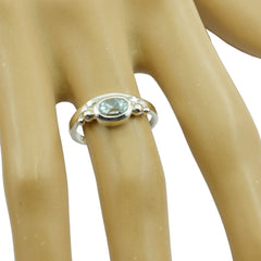 Genesis Luxurious Blue Solitaire Ring for Every Occasion