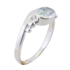 Genesis Luxurious Blue Solitaire Ring for Every Occasion
