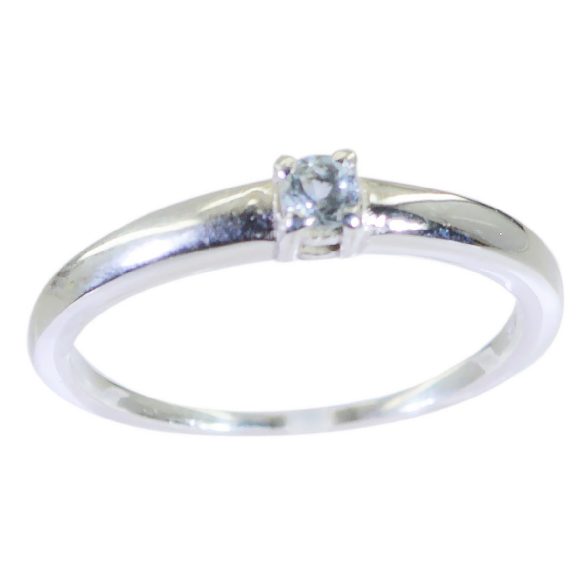 Freya Luxurious Blue Solitaire Ring Blue Topaz Blue