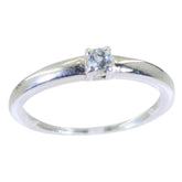 Freya Luxurious Blue Solitaire Ring Blue Topaz Blue