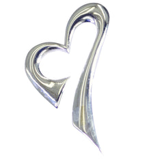 Clara Luxurious Heart Pendant Elegant Silver Jewelry