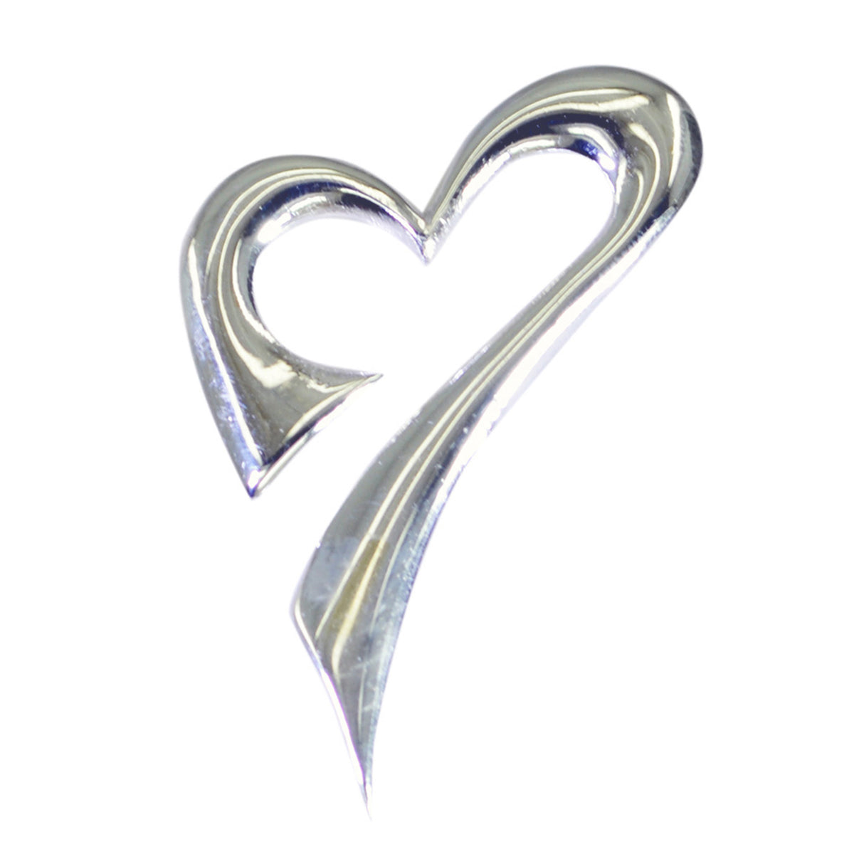 Clara Luxurious Heart Pendant Elegant Silver Jewelry Plain Plain Plain