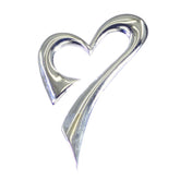 Clara Luxurious Heart Pendant Elegant Silver Jewelry Plain Plain Plain