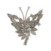 Leah Luxurious Statement Pendant Butterfly Design Labradorite Grey Grey