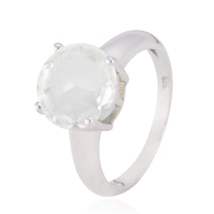 Zazlle Luxurious White Solitaire Ring for Everyday Glam