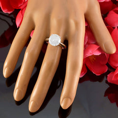 Zazlle Luxurious White Solitaire Ring for Everyday Glam