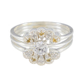 Zazlle Luxurious Yellow Halo Ring for Glamorous Style Citrine CZ Yellow