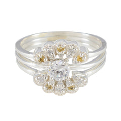 Zazlle Luxurious Yellow Halo Ring for Glamorous Style Citrine CZ Yellow