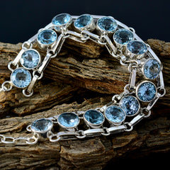 Amelia Luxury Blue Tennis Bracelet for Everyday Glam