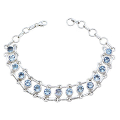Amelia Luxury Blue Tennis Bracelet for Everyday Glam Blue Supphire CZ Blue