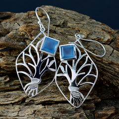 Mariana Blue Featherlight Earrings - Elegant Tree Design