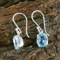Mariana Blue Solitaire Dangle Earrings for All Occasions