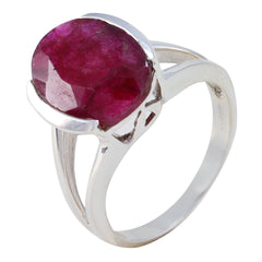 Mariana Red Solitaire Ring Elegant Gemstone Jewelry