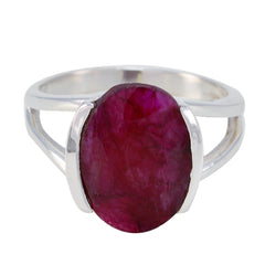 Mariana Red Solitaire Ring Elegant Gemstone Jewelry