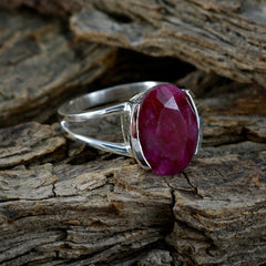 Mariana Red Solitaire Ring Elegant Gemstone Jewelry