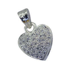 Mariana White Pendant Heart-Shaped Sparkling Charm